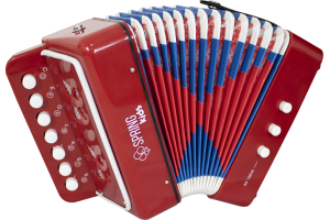 ACORDEON INFANTIL SPRING KIDS SPK-73VM VERMELHO