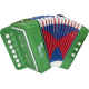 ACORDEON INFANTIL SPRING KIDS SPK-73V VERDE