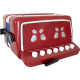 ACORDEON INFANTIL SPRING KIDS SPK-73VM VERMELHO