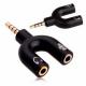 ADAPTADOR SPLITTER P2 x P3 ÁUDIO E FONE SOUNDVOICE LITE AP-3Y 