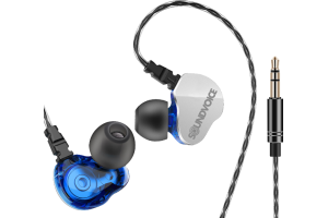 FONE IN-EAR PROFISSIONAL RETORNO DE PALCO SOUNDVOICE IE-01 AZUL