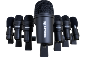 KIT DE MICROFONE SOUNDVOICE PARA BATERIA BASS KB-07